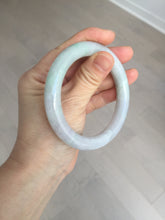 Load image into Gallery viewer, 58.4mm Certified Type A 100% Natural light green chubby round cut Jadeite Jade bangle BM36-0023