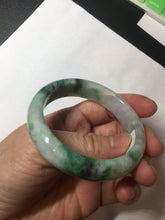 Load image into Gallery viewer, 51.5mm certified 100% natural Type A sunny green/purple/yellow(FU LU SHOU) jadeite jade bangle BK45-5080