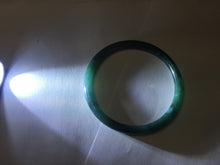 Load image into Gallery viewer, 58.8mm Type A 100% Natural dark green/blue/gray Guatemala slim round cut Jadeite bangle PH101