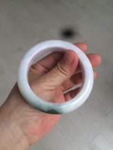 Load image into Gallery viewer, 54mm Certified 100% natural Type A olive green/white/purple jadeite jade bangle AX96-5190