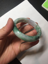 Load image into Gallery viewer, 51.5mm certified 100% natural Type A sunny green/purple/yellow(FU LU SHOU) jadeite jade bangle BK45-5080