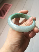 Load image into Gallery viewer, 54.3mm Certified Type A 100% Natural sunny green yellow white Jadeite bangle PC165-8126