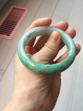 Load image into Gallery viewer, 54.3mm Certified Type A 100% Natural sunny green yellow white Jadeite bangle PC165-8126