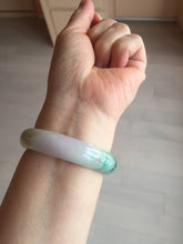 Load image into Gallery viewer, 51.5mm certified 100% natural Type A sunny green/purple/yellow(FU LU SHOU) jadeite jade bangle BK45-5080