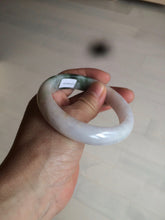 Load image into Gallery viewer, 57.7mm certified 100% natural type A watery green/white/purple jadeite jade bangle BF43-1475