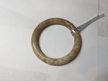 Load image into Gallery viewer, 55mm 100% natural light brown yellow round cut Coral Jade (珊瑚玉) bangle SY120