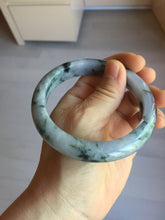 Load image into Gallery viewer, 60.5mm Certified Type A 100% Natural dark green/red/purple/gray Snowy Pine Mountain Jadeite Jade bangle PE116-1215