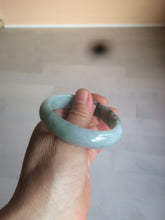 Load image into Gallery viewer, 50.5mm Certified Type A 100% Natural dark green Jadeite Jade oval bangle AJ70-0610