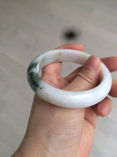 Load image into Gallery viewer, 57.7mm certified 100% natural type A watery green/white/purple jadeite jade bangle BF43-1475