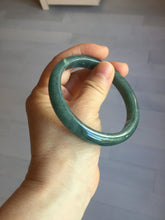 Load image into Gallery viewer, 59.9mm Certified Type A 100% Natural dark green/blue/gray/black Guatemala Jadeite jade bangle AY89-5760