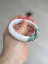 Load image into Gallery viewer, 57.7mm certified 100% natural type A watery green/white/purple jadeite jade bangle BF43-1475