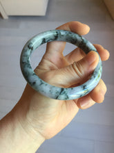 Load image into Gallery viewer, 60.7mm Certified Type A 100% Natural dark green/red/purple/gray Snowy Pine Mountain Jadeite Jade bangle PE115-1209