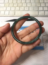 Load image into Gallery viewer, 58.2mm Certified Type A 100% Natural dark green/blue/gray/black Guatemala Jadeite bangle pj96-3462