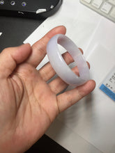 Load image into Gallery viewer, 50mm certified 100% natural Type A white purple thin jadeite jade bangle BS167-1625