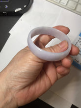 Load image into Gallery viewer, 50mm certified 100% natural Type A white purple thin jadeite jade bangle BS167-1625