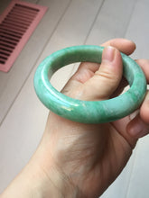 Load image into Gallery viewer, 56.2mm Certified Type A 100% Natural sunny green purple white Jadeite bangle PC168-8111