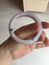 Load image into Gallery viewer, SOld! pleae don't order. Thanks. 55mm certified 100% natural type A sunny green/purple jadeite jade bangle BN86-8721