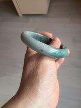 Load image into Gallery viewer, 56.6mm certified 100% natural Type dark green/ gray jadeite jade bangle AU56-4021