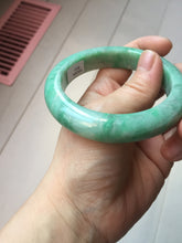 Load image into Gallery viewer, 56.2mm Certified Type A 100% Natural sunny green purple white Jadeite bangle PC168-8111