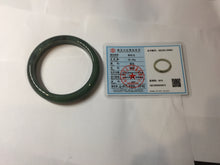 Load image into Gallery viewer, 61mm Certified 100% Natural dark Green/Gray/Black Nephrite Bangle HF137-8883