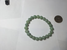 Load image into Gallery viewer, 7.5-9mm size 50-58mm 100% natural type A green jadeite jade beads bracelet group BS168