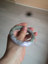 Load image into Gallery viewer, 56.4mm Certified 100% natural Type A green/white/purple/brown jadeite jade bangle AX94-5196