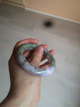 Load image into Gallery viewer, 56.4mm Certified 100% natural Type A green/white/purple/brown jadeite jade bangle AX94-5196