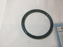 Load image into Gallery viewer, 56.2mm Certified Type A 100% Natural dark green/gray/black Guatemala slim round cut Jadeite bangle PJ84-0653