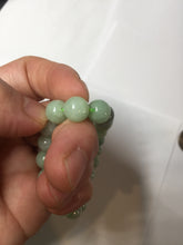 Load image into Gallery viewer, 7.5-9mm size 50-58mm 100% natural type A green jadeite jade beads bracelet group BS168