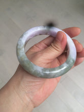 Load image into Gallery viewer, 56.4mm Certified 100% natural Type A green/white/purple/brown jadeite jade bangle AX94-5196