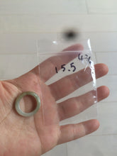 Load image into Gallery viewer, 100% natural type A green/white/yellow/dark green jadeite jade band ring Q150 (Add on item, not sale individually.)