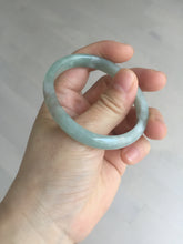 Load image into Gallery viewer, 50.5mm certified Type A 100% Natural icy watery light green red oval Jadeite Jade bangle BQ6-3800