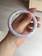 Load image into Gallery viewer, 61.4mm certified 100% natural type A sunny green/purple jadeite jade bangle BN87-8718