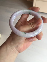 Load image into Gallery viewer, 61.4mm certified 100% natural type A sunny green/purple jadeite jade bangle BN87-8718