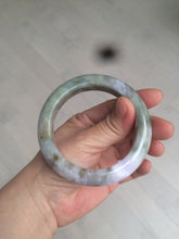 Load image into Gallery viewer, 56.4mm Certified 100% natural Type A green/white/purple/brown jadeite jade bangle AX94-5196