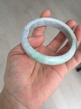 Load image into Gallery viewer, 59mm Certified Type A 100% Natural sunny green purple Jadeite Jade bangle BP39-1184
