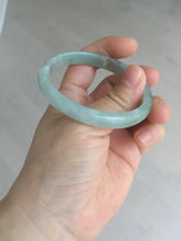 Load image into Gallery viewer, 50.5mm certified Type A 100% Natural icy watery light green red oval Jadeite Jade bangle BQ6-3800