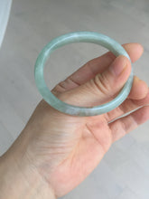 Load image into Gallery viewer, 50.5mm certified Type A 100% Natural icy watery light green red oval Jadeite Jade bangle BQ6-3800