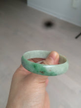 Load image into Gallery viewer, 52.5mm certified 100% natural Type A sunny green red yellow thin jadeite jade bangle GL19-1-4129