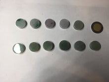 Load image into Gallery viewer, 100% Natural type A icy watery light green/purple/gary Jadeite Jade round cake pendant group F151