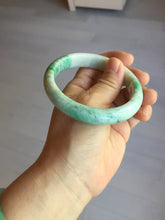 Load image into Gallery viewer, 58.5mm Certified type A 100% Natural sunny green/white Jadeite bangle AY86-3473