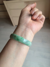 Load image into Gallery viewer, 52.5mm certified 100% natural Type A sunny green red yellow thin jadeite jade bangle GL19-1-4129