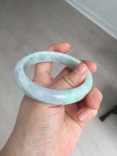 Load image into Gallery viewer, 59mm Certified Type A 100% Natural sunny green purple Jadeite Jade bangle BP40-1180