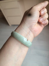 Load image into Gallery viewer, 52.5mm certified 100% natural Type A sunny green red yellow thin jadeite jade bangle GL19-1-4129