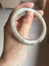 Load image into Gallery viewer, 54.5mm 100% natural beige yellow red round cut Coral Jade (珊瑚玉) bangle XY100