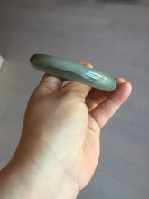 Load image into Gallery viewer, 55.4mm certified 100% natural Type A dark green yellow gray black jadeite jade bangle AA72-7576