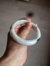 Load image into Gallery viewer, 57mm certified Type A 100% Natural green/red/white jadeite jade bangle BF38-1465