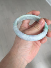 Load image into Gallery viewer, 59mm Certified Type A 100% Natural sunny green purple Jadeite Jade bangle BP38-1181