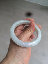 Load image into Gallery viewer, 55.8mm Certified type A 100% Natural icy watery light green red Jadeite Jade bangle AZ64-5067