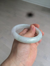 Load image into Gallery viewer, 55.8mm Certified type A 100% Natural icy watery light green red Jadeite Jade bangle AZ64-5067